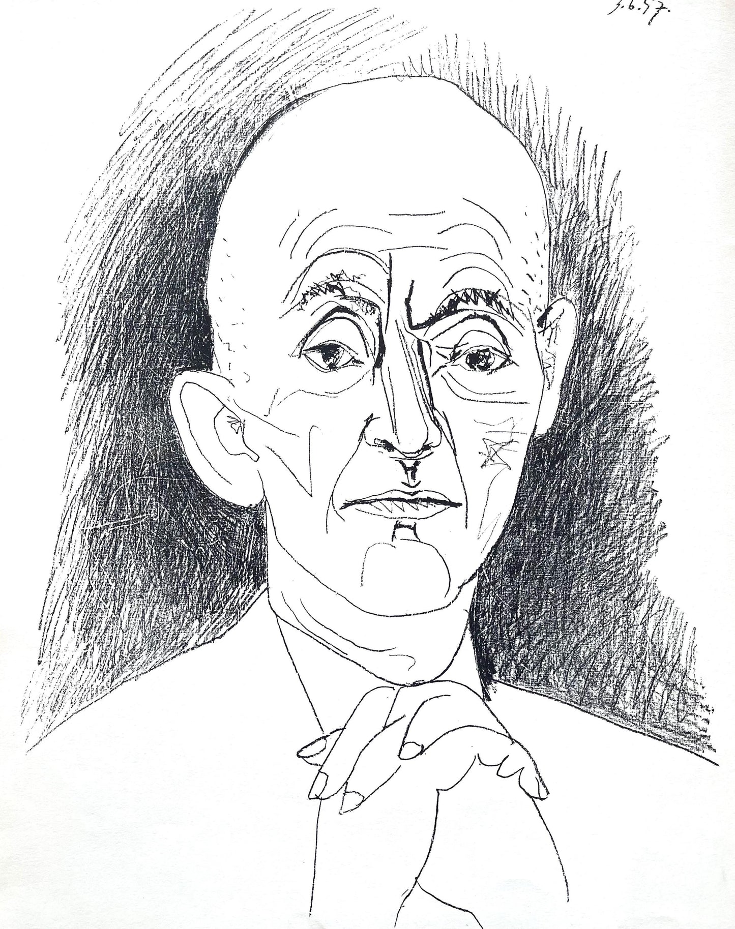 Pablo Picasso, Composition, Picasso Lithographs Since 1945, Cincinnati Art Museum, Lithograph