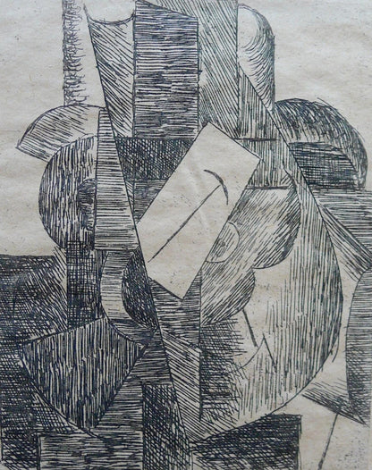 Pablo Picasso, L'Homme Au Chapeau (Bloch 29; Baer 42; Cramer 46), Du Cubisme, Etching