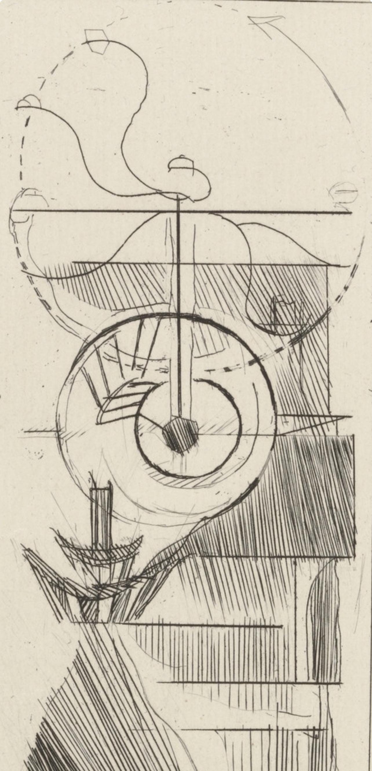 Marcel Duchamp, Composition, Du Cubisme, Etching