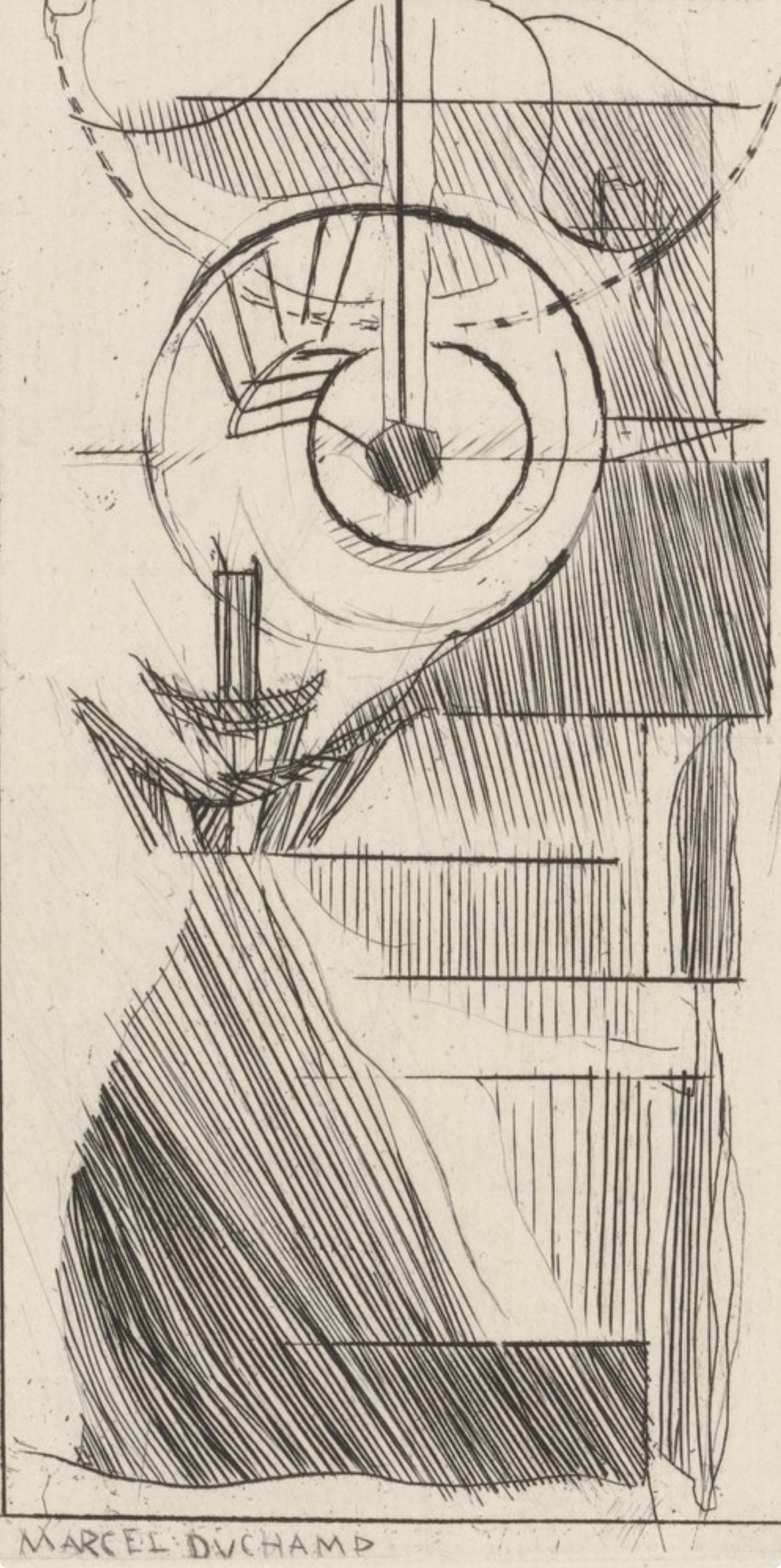 Marcel Duchamp, Composition, Du Cubisme, Etching