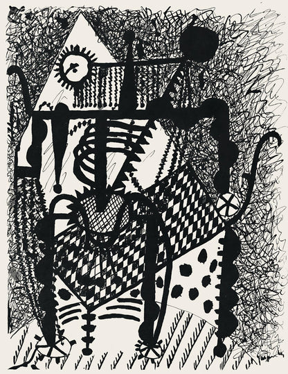 Pablo Picasso, Composition (Monod 10485), Hlne Chez Archive De Illustrations De Pablo Picasso,