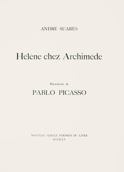 Pablo Picasso, Composition (Monod 10485), Hlne Chez Archive De Illustrations De Pablo Picasso,