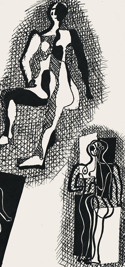 Pablo Picasso, Composition (Monod 10485), Hlne Chez Archive De Illustrations De Pablo Picasso,