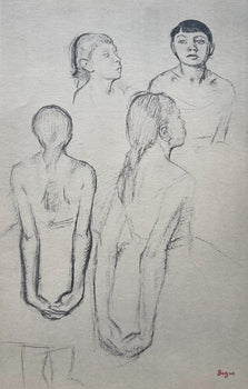 Edgar Degas, Four Sketches Of A Small Dancer, Ten Ballet Sketches, Lithograph