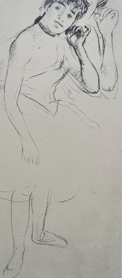 Edgar Degas, Dancer Touching Her Earring, Ten Ballet Sketches, Lithograph