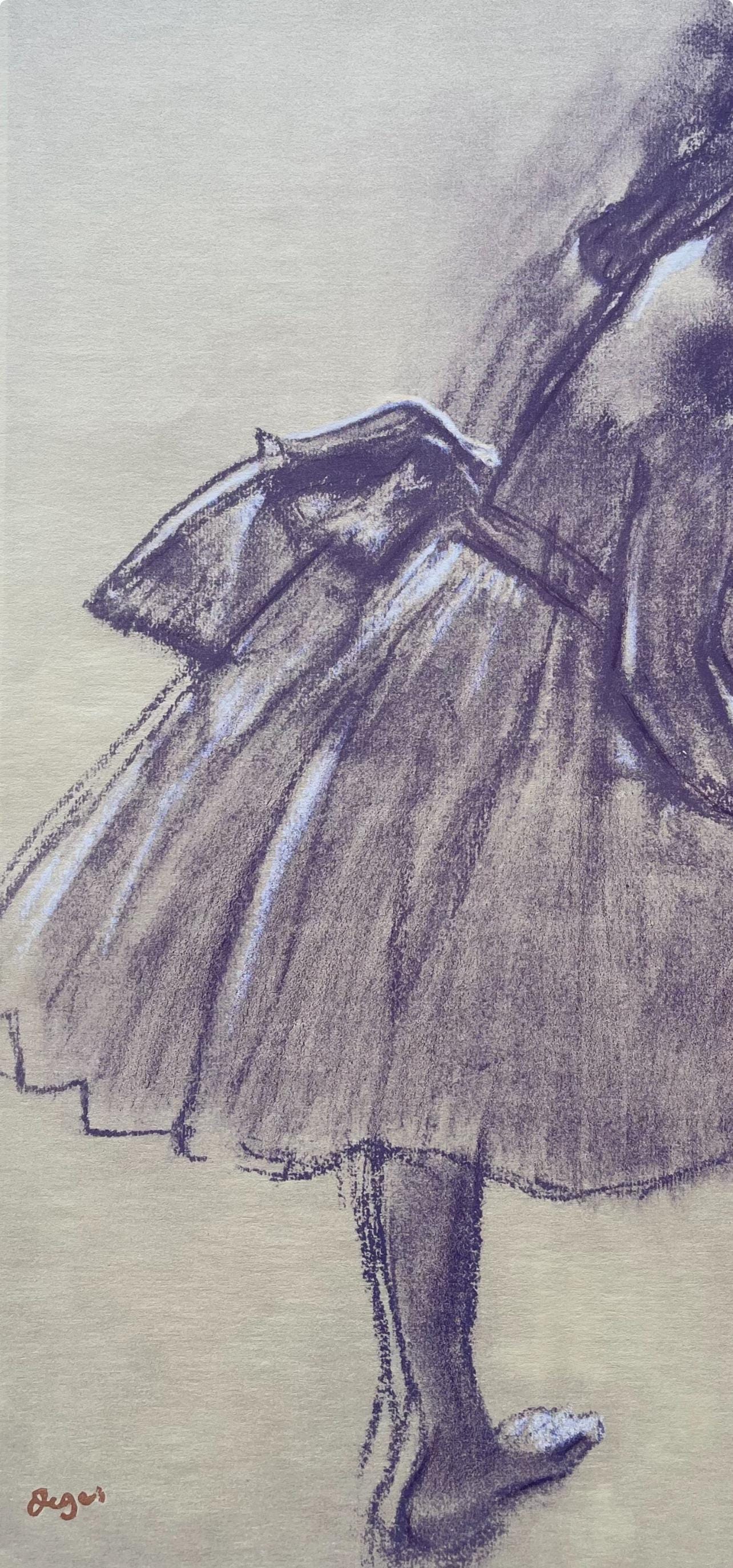 Edgar Degas, Dancer Standing, In Profile, Ten Ballet Sketches, Lithograph