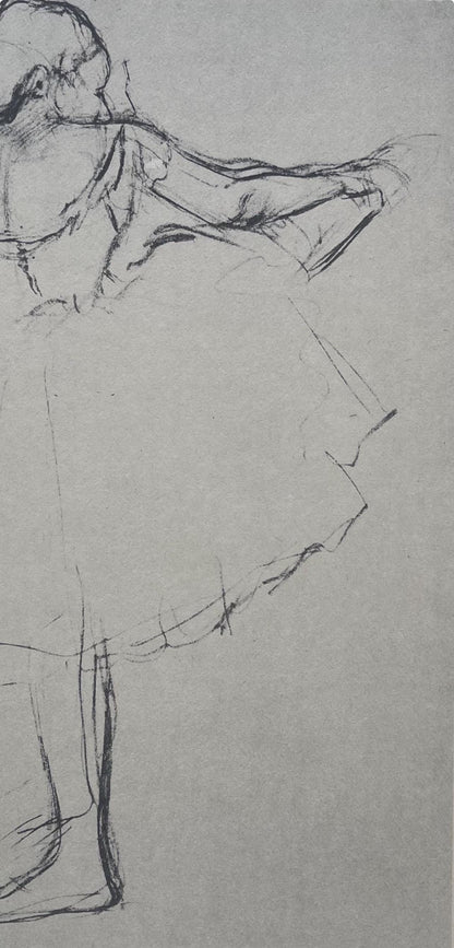 Edgar Degas, Dancer At The Bar, Ten Ballet Sketches, Lithograph
