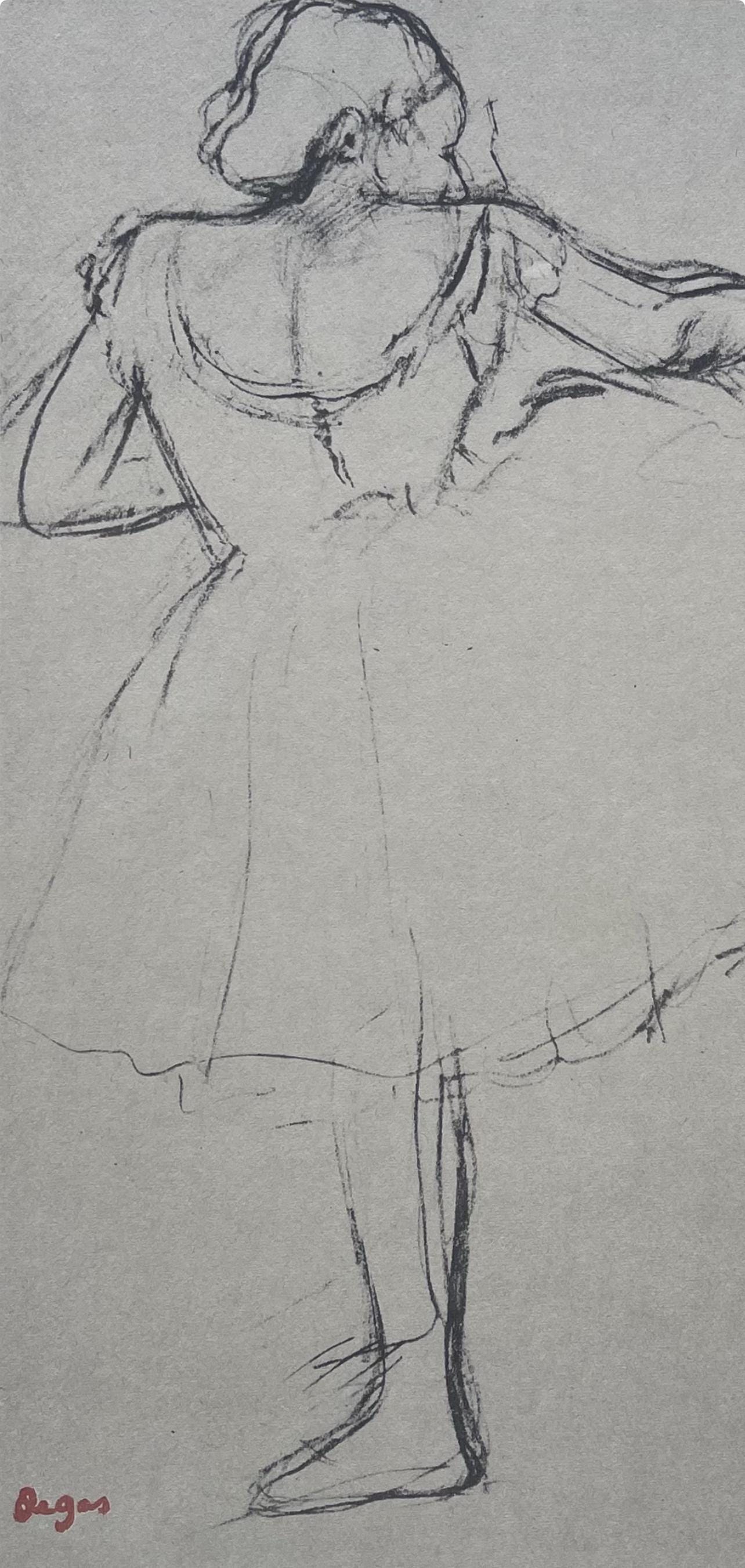 Edgar Degas, Dancer At The Bar, Ten Ballet Sketches, Lithograph