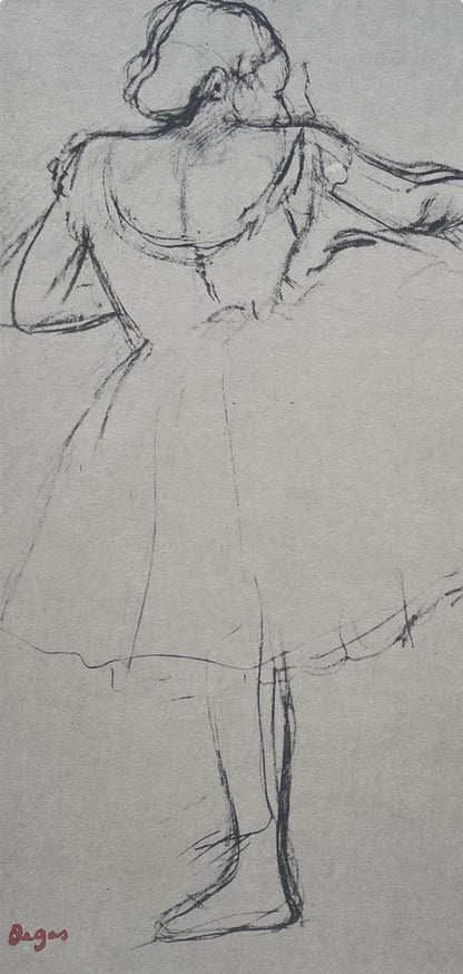 Edgar Degas, Dancer At The Bar, Ten Ballet Sketches, Lithograph