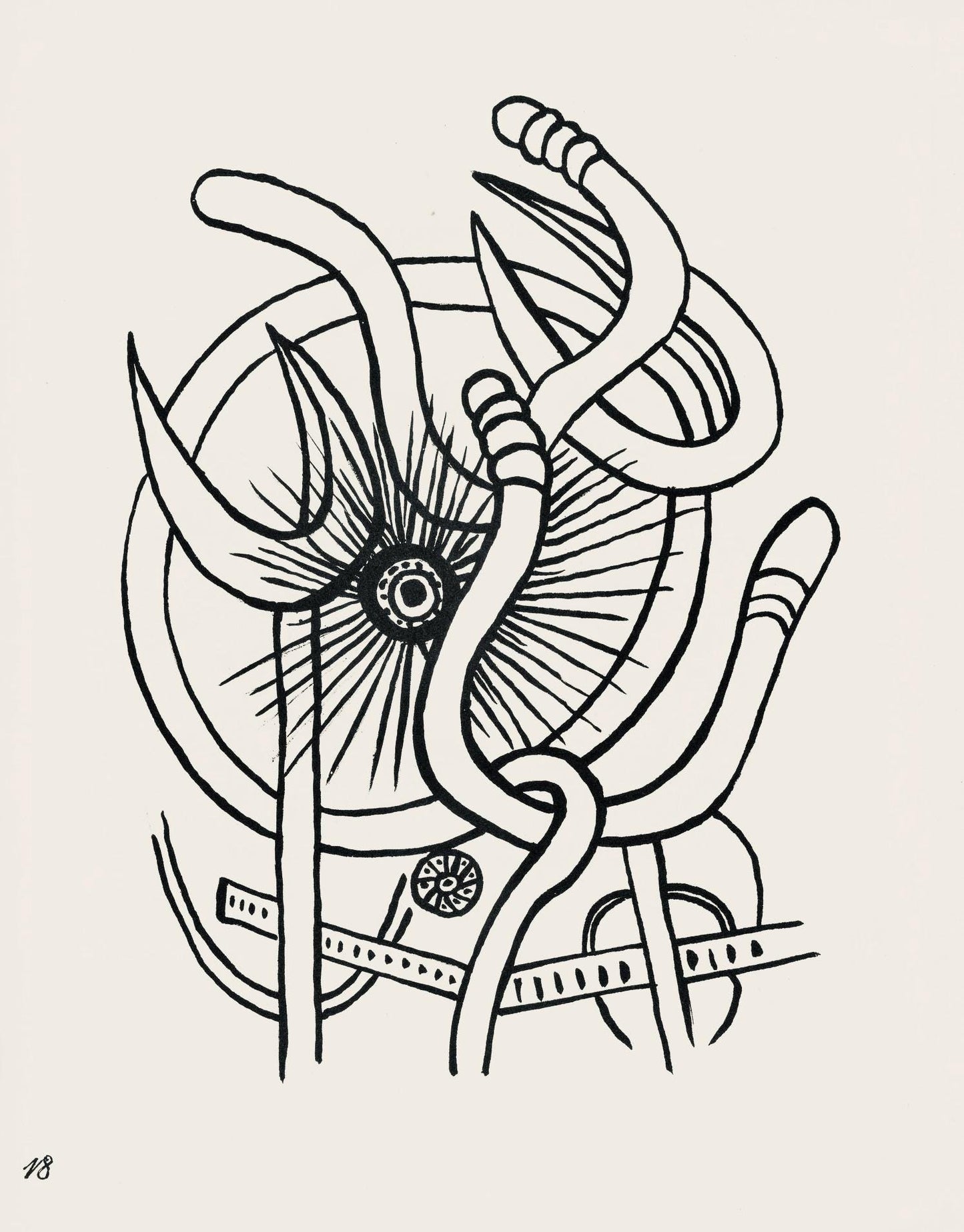 Fernand Lger, Composition, Cirque, Lithographies Originales, Lithograph