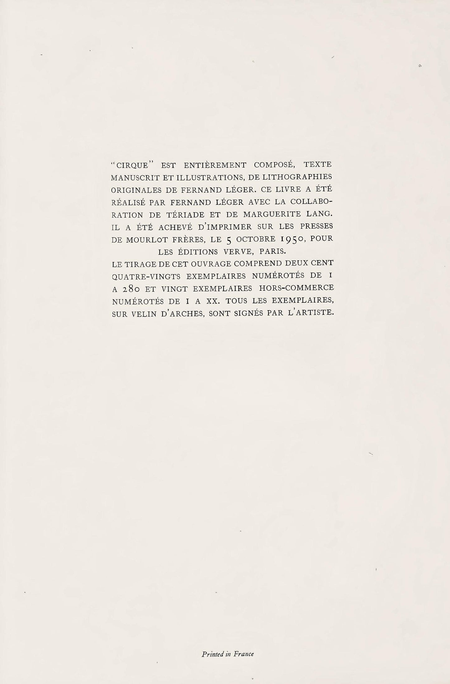 Fernand Lger, Composition, Cirque, Lithographies Originales, Lithograph