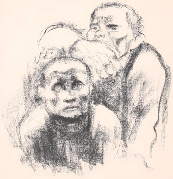 Kthe Kollwitz, Prisoners Listening To Music (Gefangene Musik Hrend), Lithograph