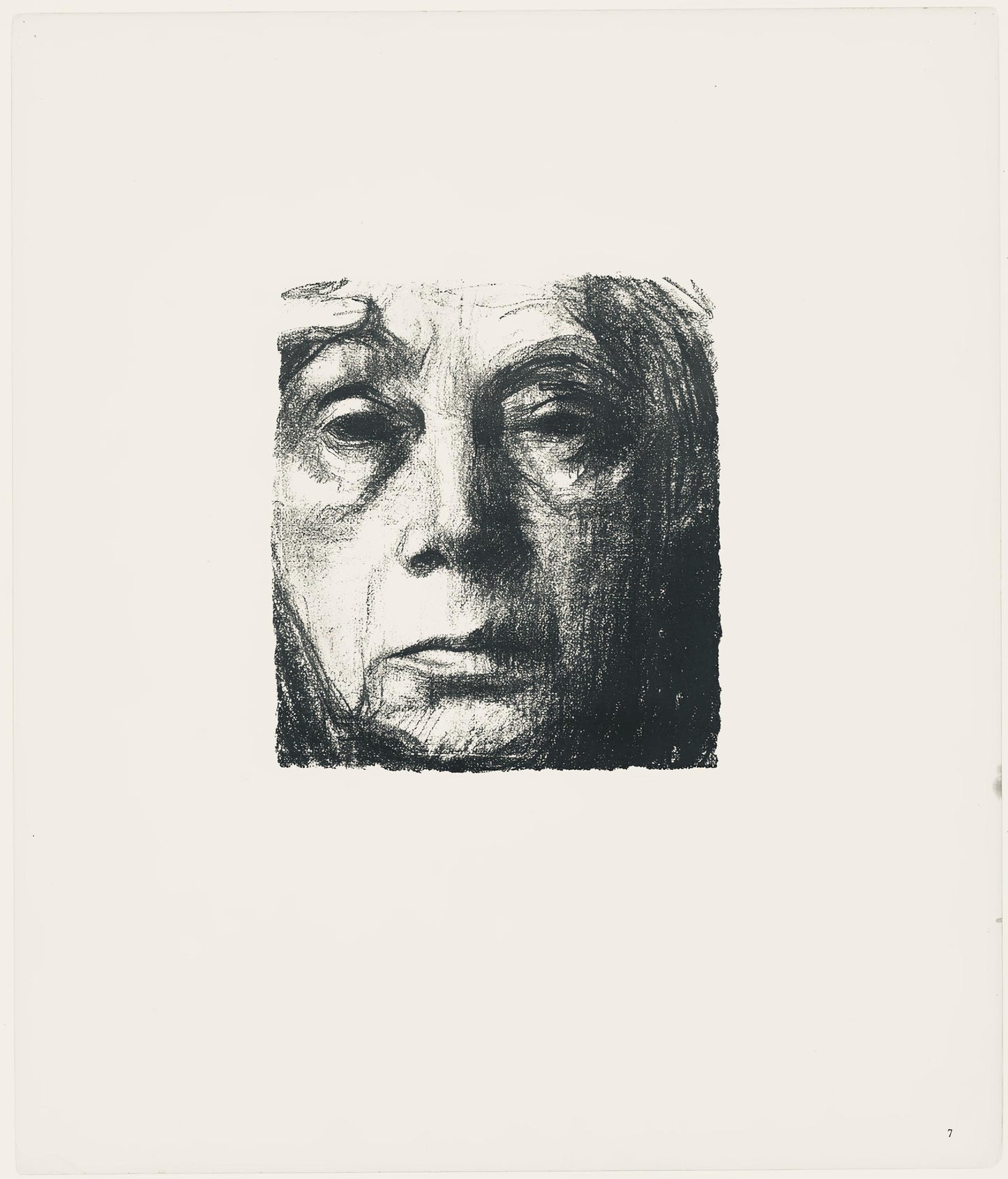 Kthe Kollwitz, Self-Portrait (Selbstbildnis), Lithograph