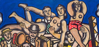 Fernand Lger, Composition, Derrire Le Miroir, Lithograph