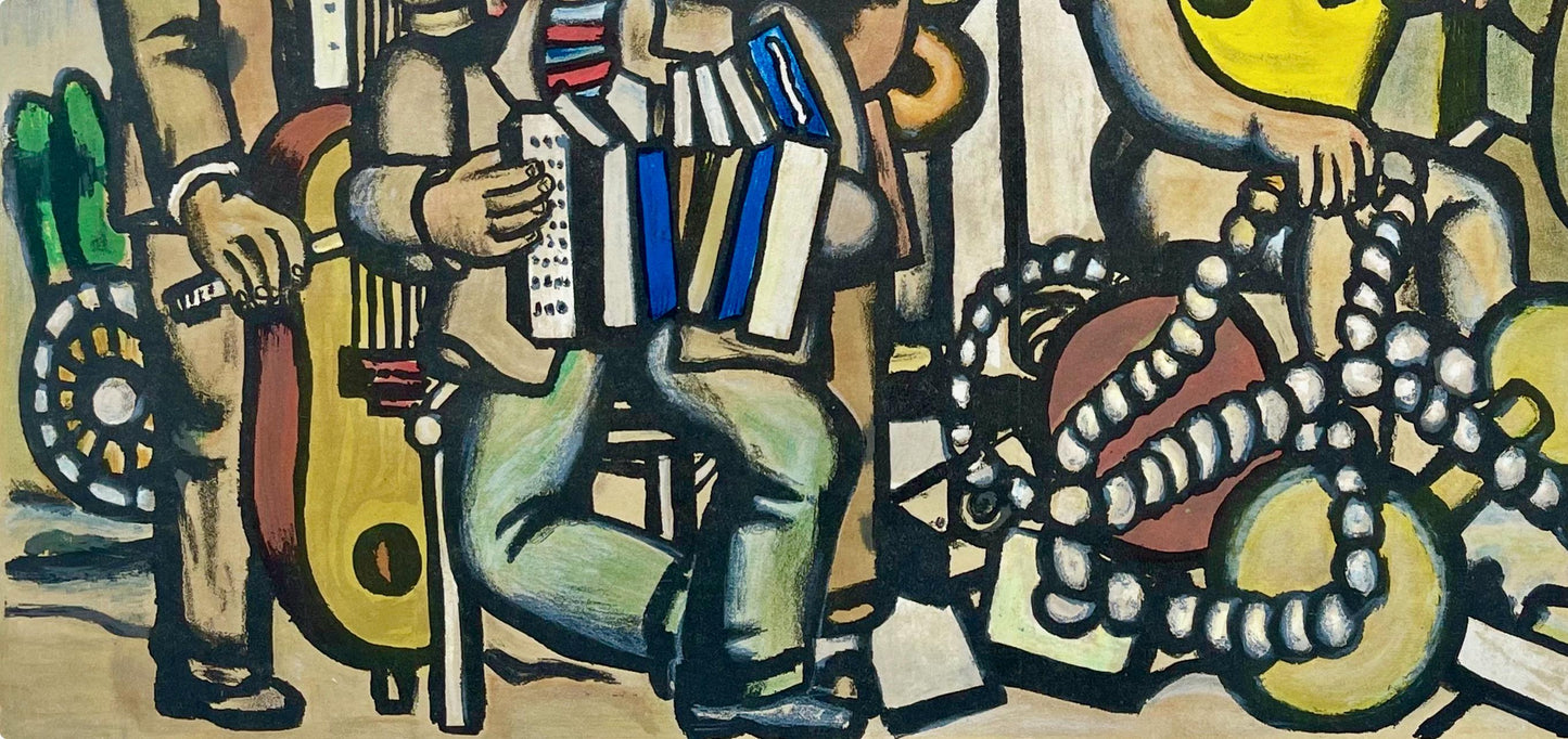 Fernand Lger, Composition, Derrire Le Miroir, Lithograph