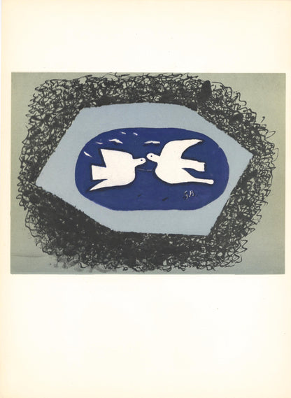 Georges Braque, Composition, Derrire Le Miroir, Lithograph