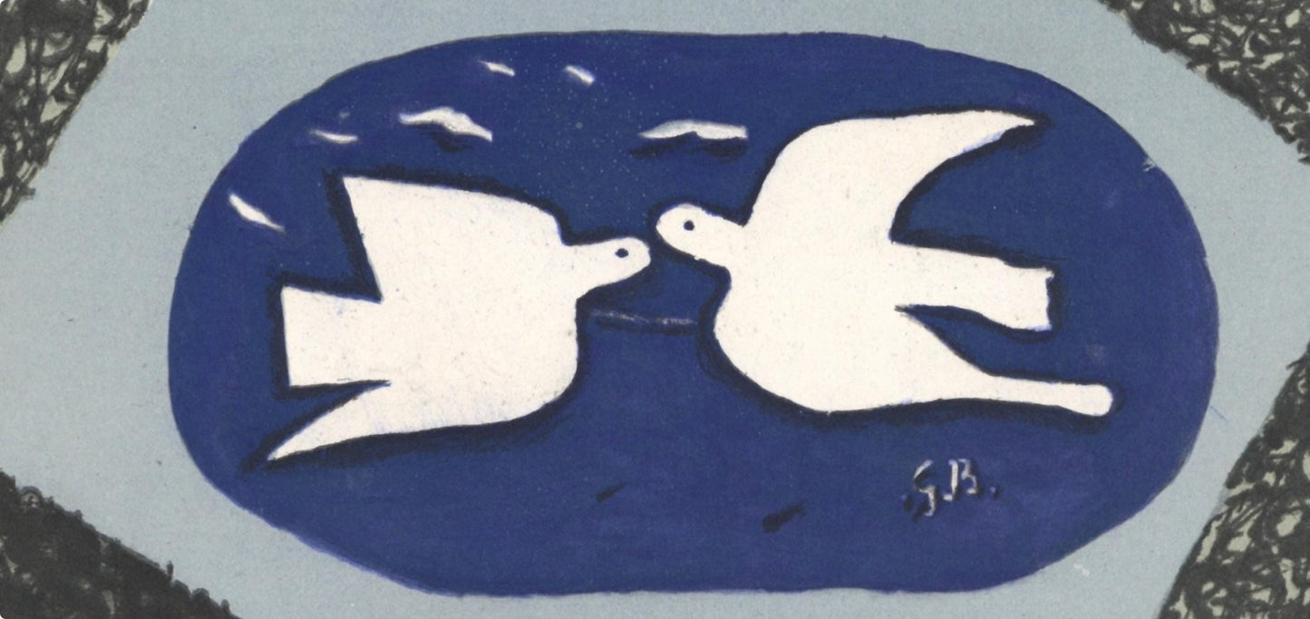Georges Braque, Composition, Derrire Le Miroir, Lithograph