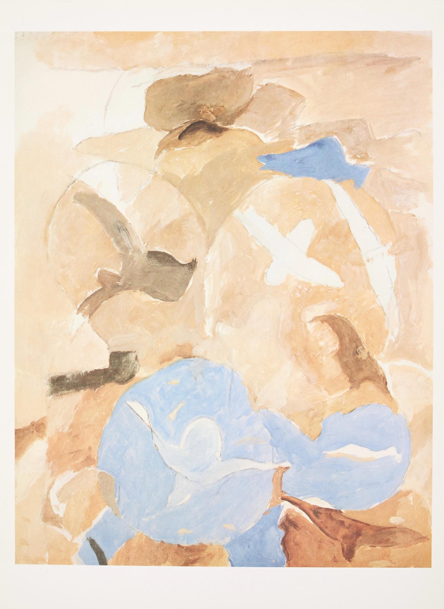 Georges Braque, Composition, Derrire Le Miroir, Lithograph