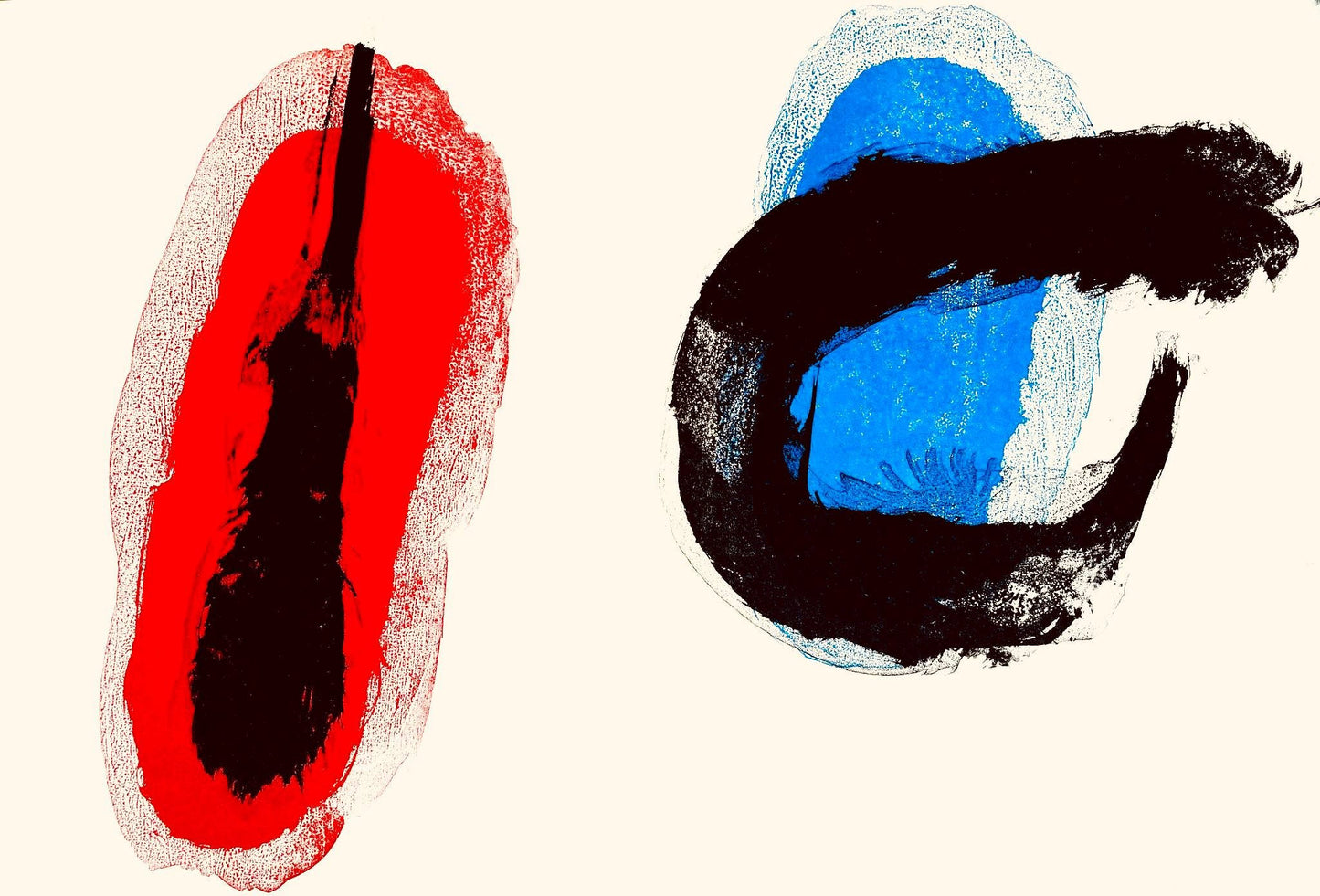 Joan Mir, Yellow And Green (Mourlot 298, 300), Derrire Le Miroir, Lithograph