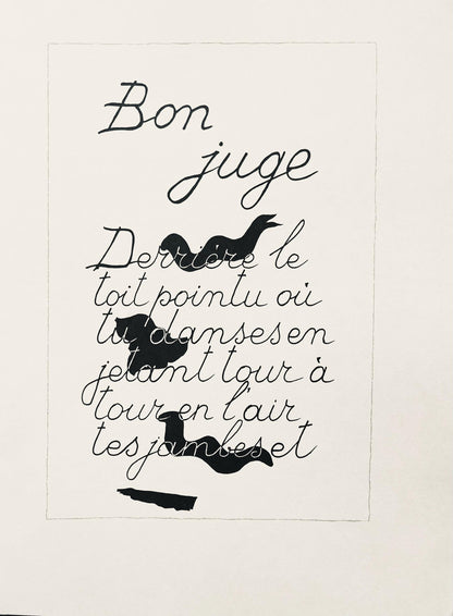 Georges Braque, Composition, Derrire Le Miroir, Lithograph