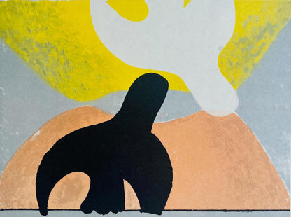 Georges Braque, Composition, Derrire Le Miroir, Lithograph