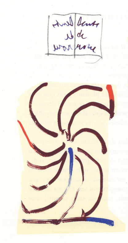 Pierre Alechinsky, Composition, Derrire Le Miroir, Lithograph