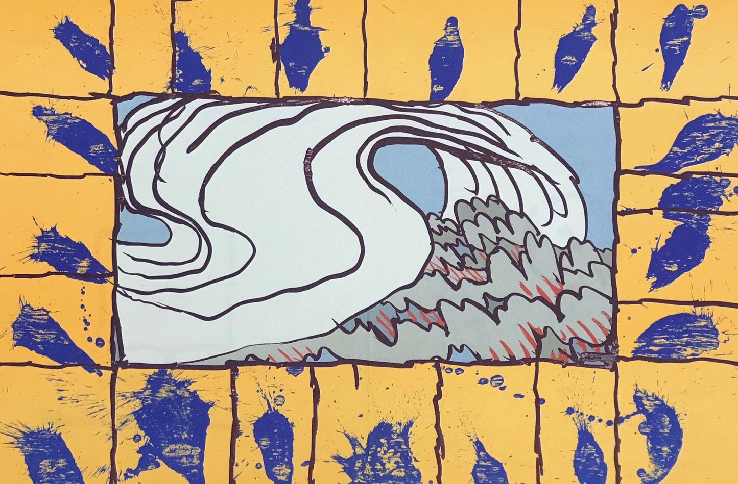 Pierre Alechinsky, Composition, Derrire Le Miroir, Lithograph