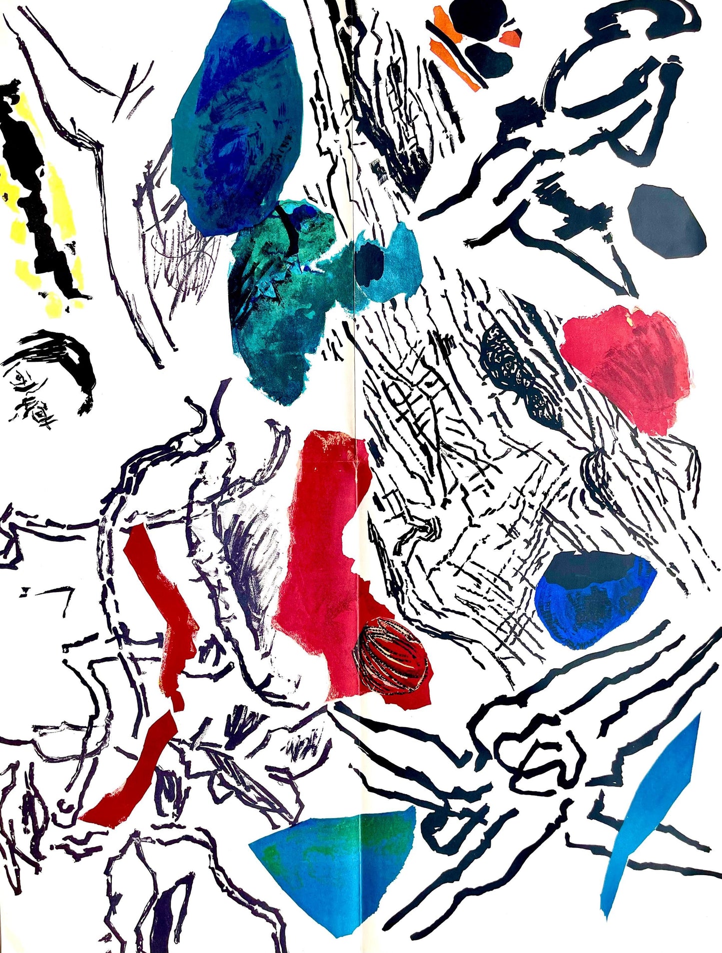 Jean Bazaine, Composition, Derrire Le Miroir, Lithograph