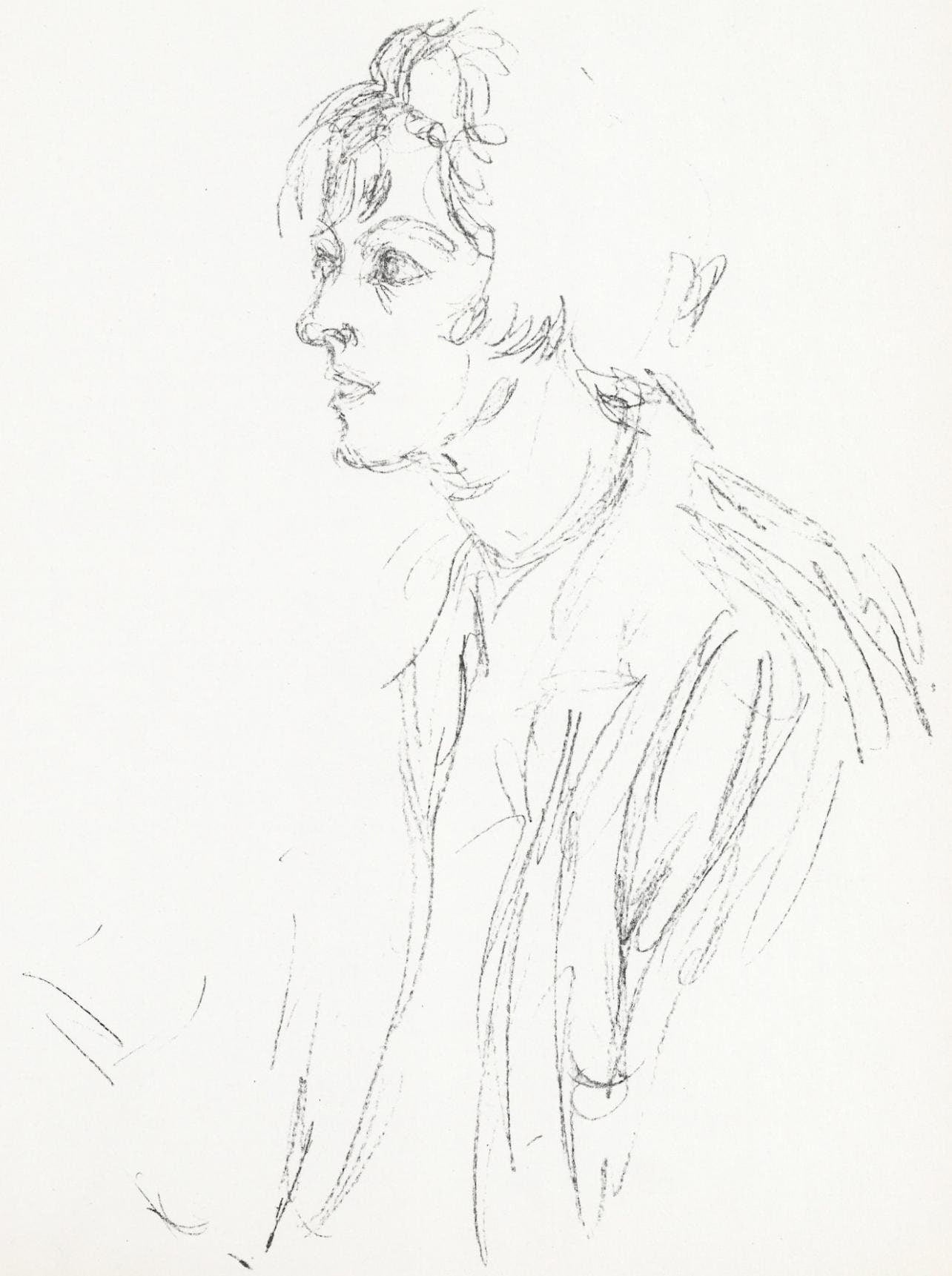 Alberto Giacometti, Composition, Derrire Le Miroir, Lithograph