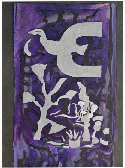 Georges Braque, Composition, Derrire Le Miroir, Lithograph
