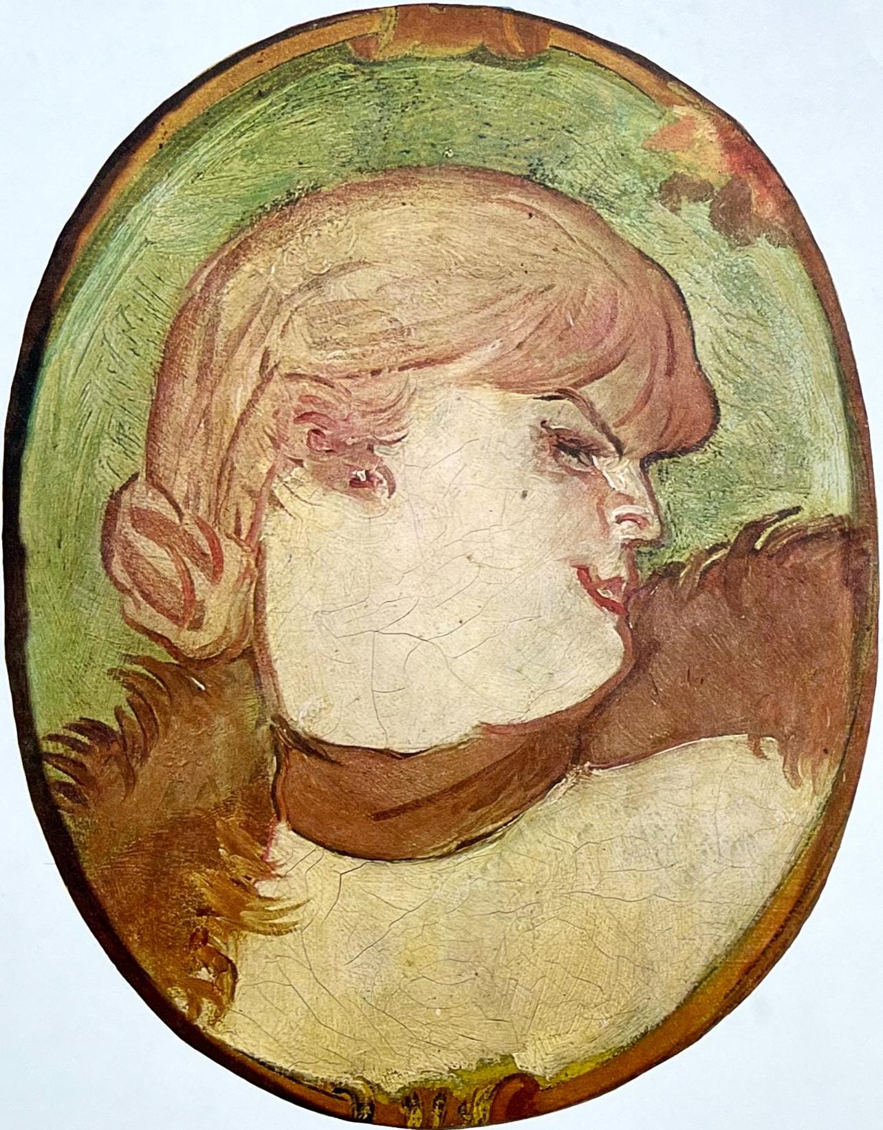 Henri De Toulouse-Lautrec, Composition, Derrire Le Miroir, Lithograph