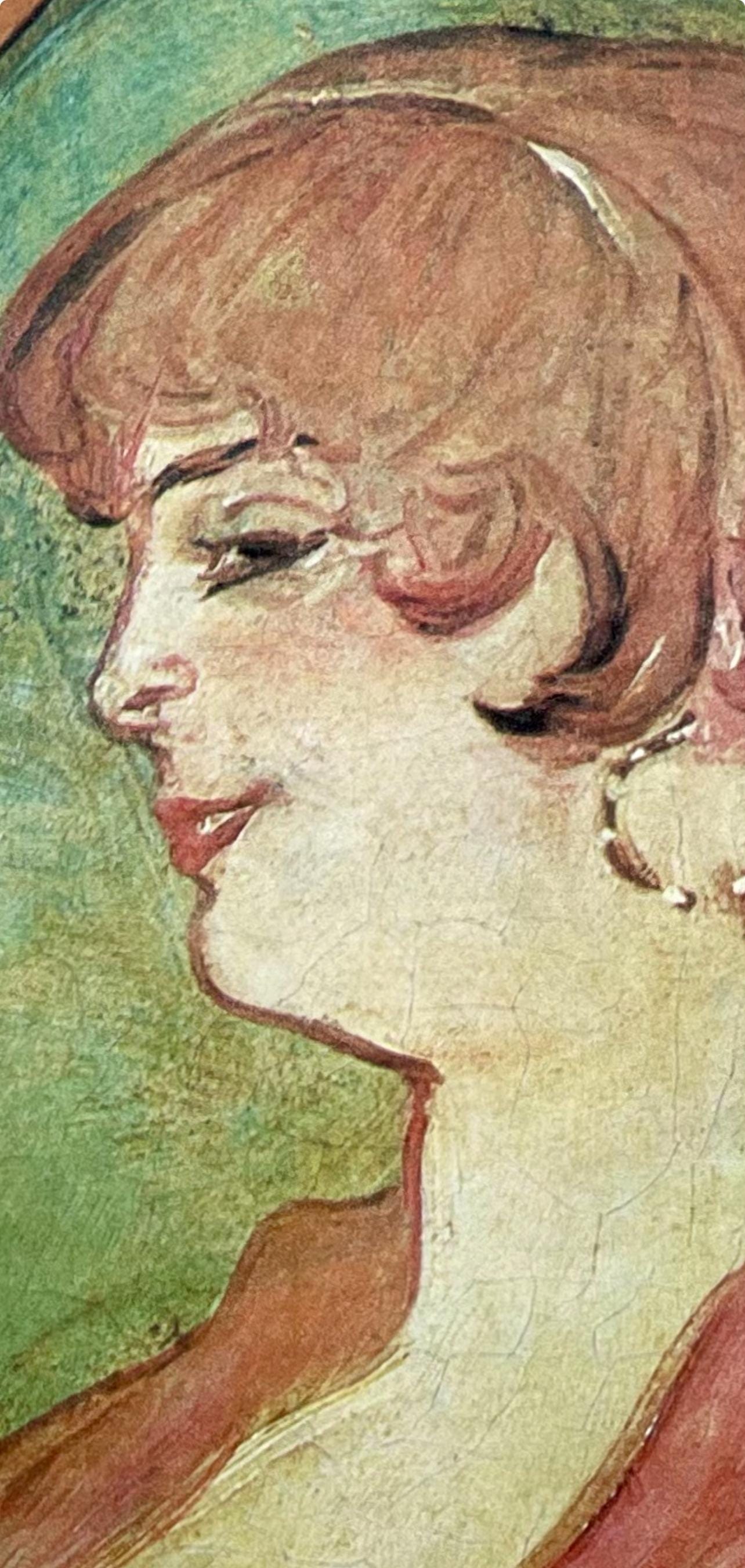 Henri De Toulouse-Lautrec, Composition, Derrire Le Miroir, Lithograph