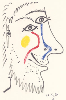 Pablo Picasso, Composition, Le Got Du Bonheur (Cramer 148; Bloch 2013), Mixed Media Lithograph