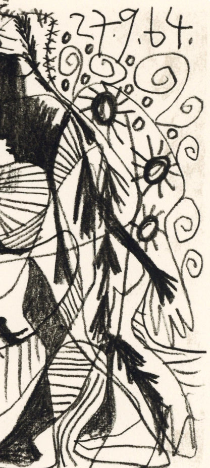 Pablo Picasso, Composition, Le Got Du Bonheur (Cramer 148; Bloch 2013), Mixed Media Lithograph