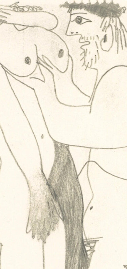 Pablo Picasso, Composition, Le Got Du Bonheur (Cramer 148; Bloch 2013), Mixed Media Lithograph