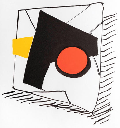 Alexander Calder, Composition, Derrire Le Miroir, Lithograph