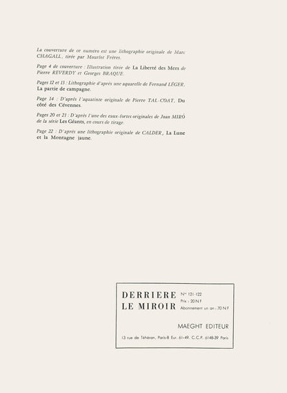 Jean Bazaine, Composition, Derrire Le Miroir, Lithograph