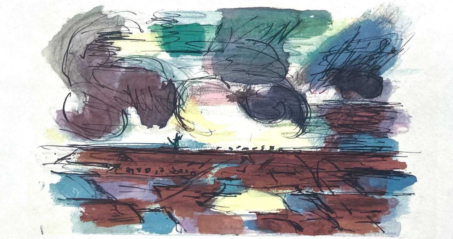 Jean Bazaine, Composition, Derrire Le Miroir, Lithograph