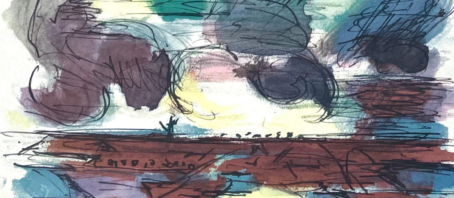 Jean Bazaine, Composition, Derrire Le Miroir, Lithograph