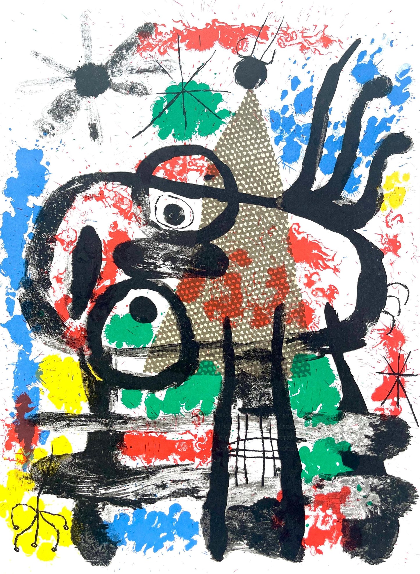 Joan Mir, Composition (Cramer 70; Mourlot 316), Derrire Le Miroir, Lithograph