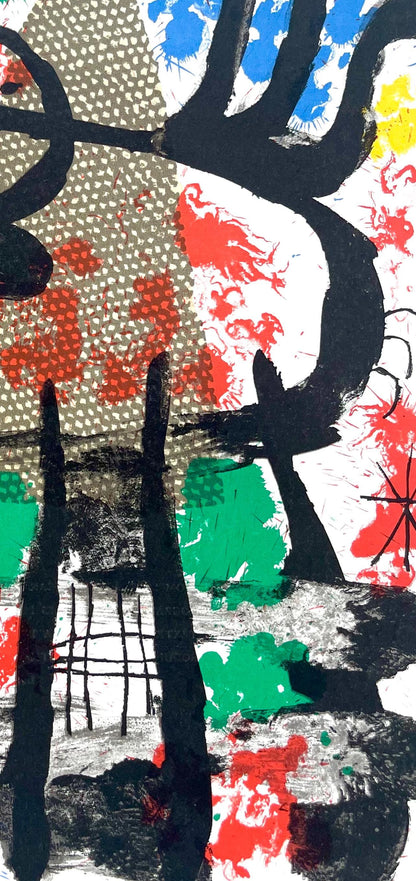 Joan Mir, Composition (Cramer 70; Mourlot 316), Derrire Le Miroir, Lithograph