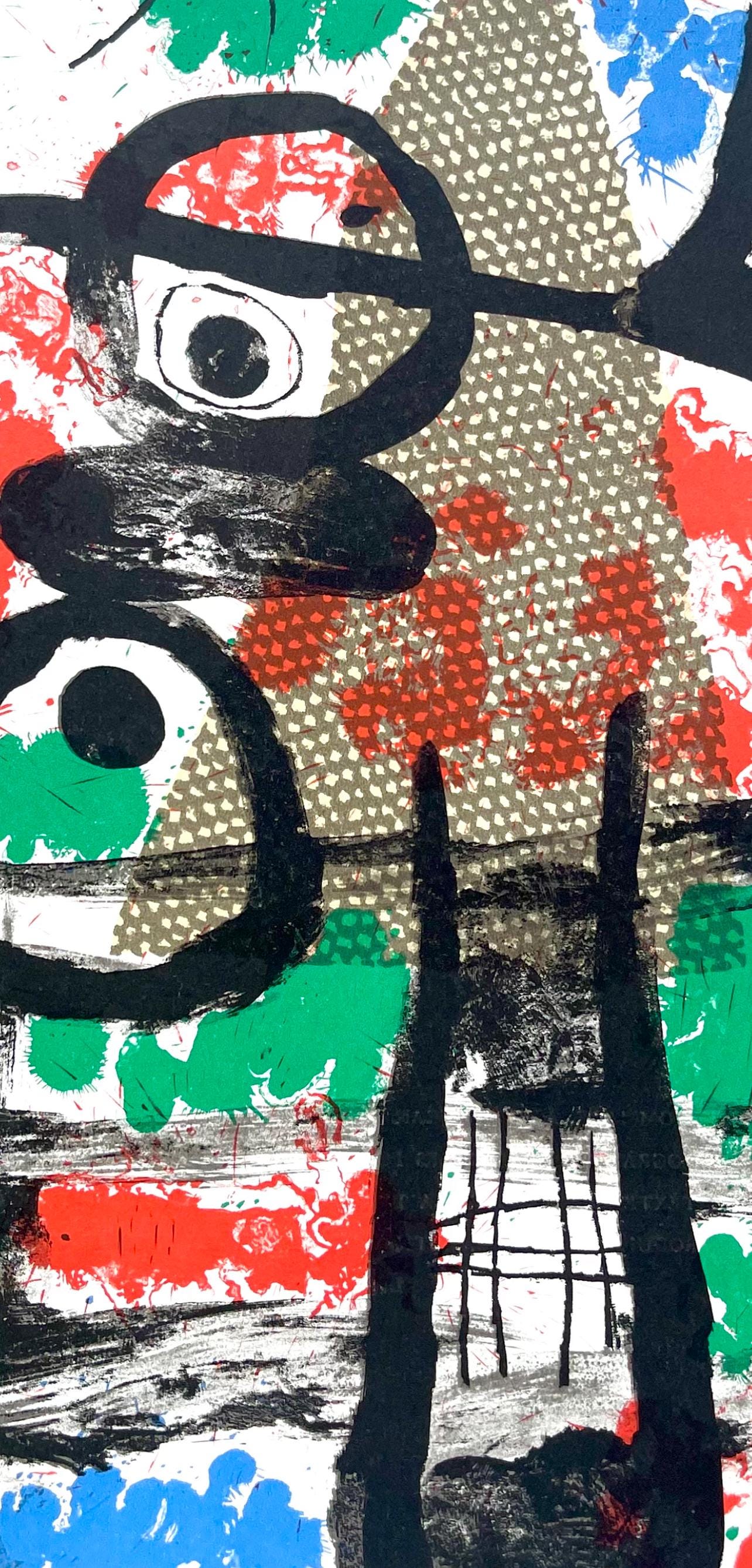 Joan Mir, Composition (Cramer 70; Mourlot 316), Derrire Le Miroir, Lithograph