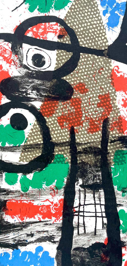 Joan Mir, Composition (Cramer 70; Mourlot 316), Derrire Le Miroir, Lithograph