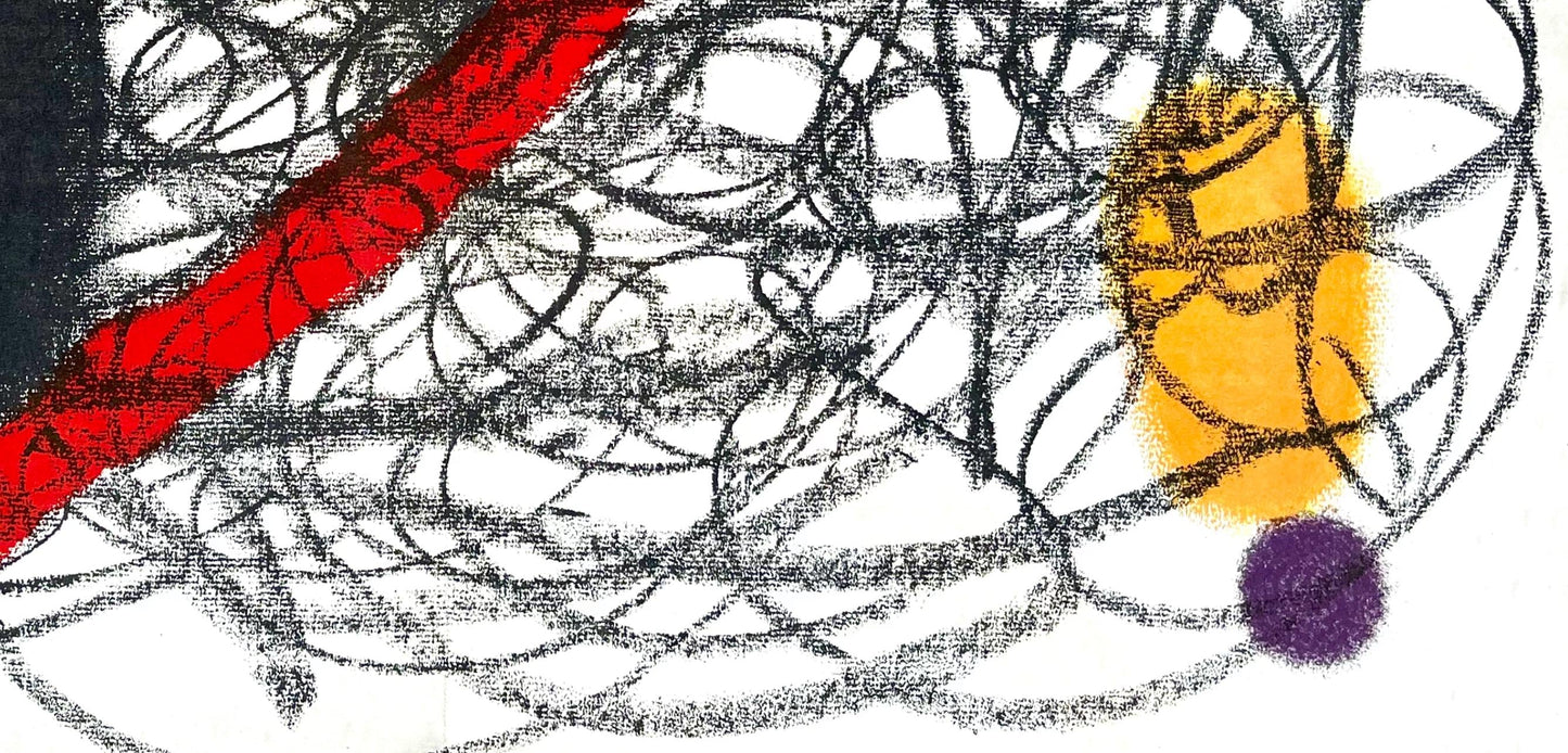 Joan Mir, Composition, Derrire Le Miroir, Lithograph