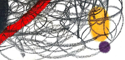 Joan Mir, Composition, Derrire Le Miroir, Lithograph