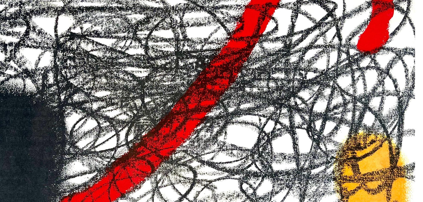 Joan Mir, Composition, Derrire Le Miroir, Lithograph