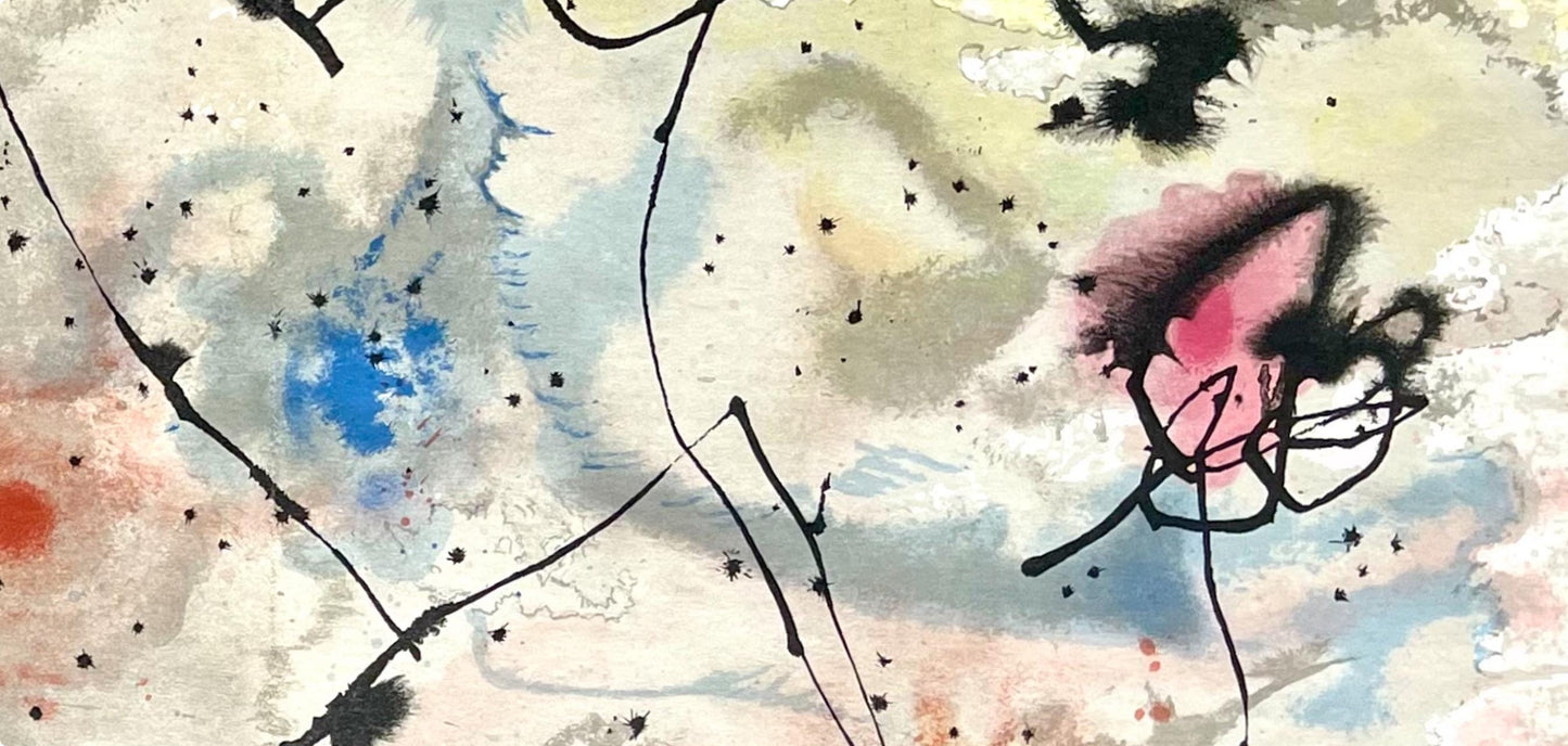 Joan Mir, Composition, Derrire Le Miroir, Lithograph