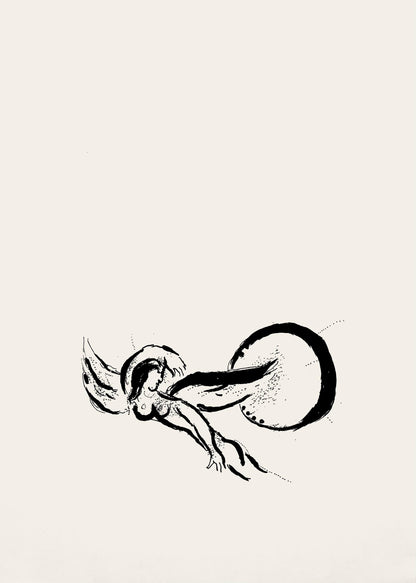 Marc Chagall, Composition (Cramer 33), Derrire Le Miroir, Lithograph