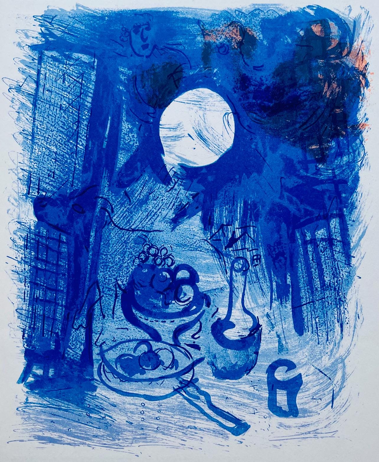 Marc Chagall, Composition (Cramer 33; Mourlot 206), Derrire Le Miroir, Lithograph
