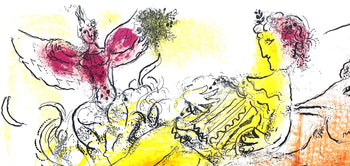 Marc Chagall, Composition (Cramer 33; Mourlot 204), Derrire Le Miroir, Lithograph